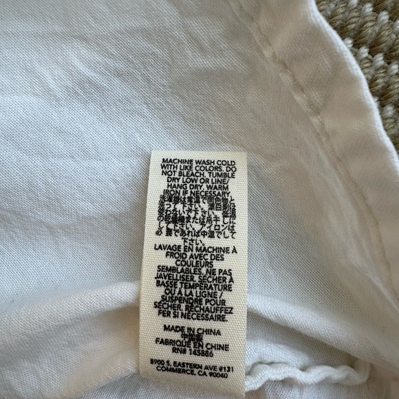 THE GREAT off-white button-up cropped shirt - Picture 7 of 7